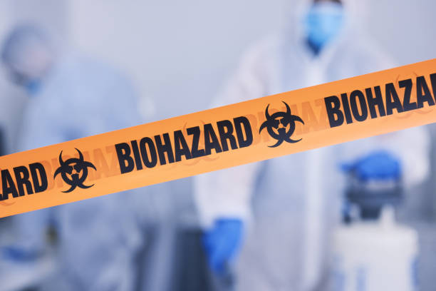 Professional Biohazard Cleanup technician working in Santa Paula, CA